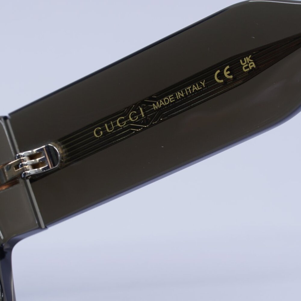 🕶️ New Gucci GG1262S 003 Sunglasses - Grey Frame, Blue Lenses - Picture 8 of 12